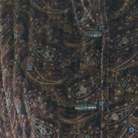 VTG Sun 'n Sand Quilted Velvet Paisley Jacket Women's M | Black | EUC - Picture 5 of 12